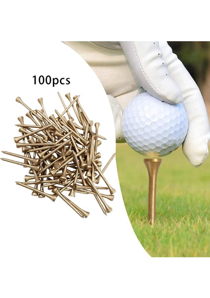 100X Bambu Golf Topluğu Tee Sistemi Geniş Sağlam Golf Aksesuarları 83MM (Yurt Dışından) indirimleri