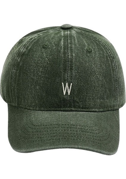 Büyük Baş Çevresi Yıkanmış, Geniş Kenarlı, Sivri Uçlu, Kadın Derinleştirilmiş Eski Kot Beyzbol Şapkası (Yurt Dışından)