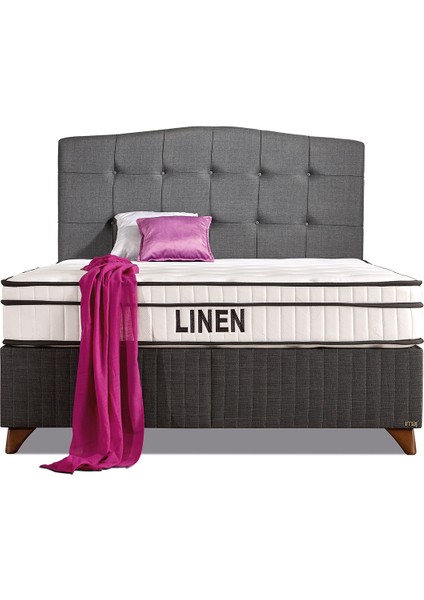 Linen Baza Tek Kişilik 90X200 cm (Yatak ve Başlık Fiyata Dahil Değildir)