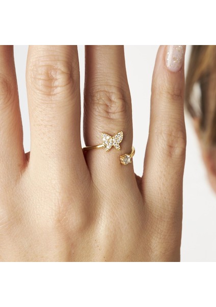 Kelebek Tektaş Yüzük modelleri