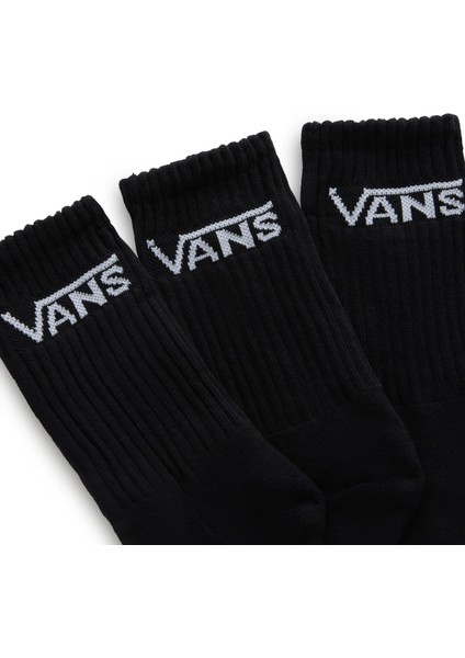 Wm Classic Crew Wmns 6.5-10 3pk VN0A49ZFBLK1