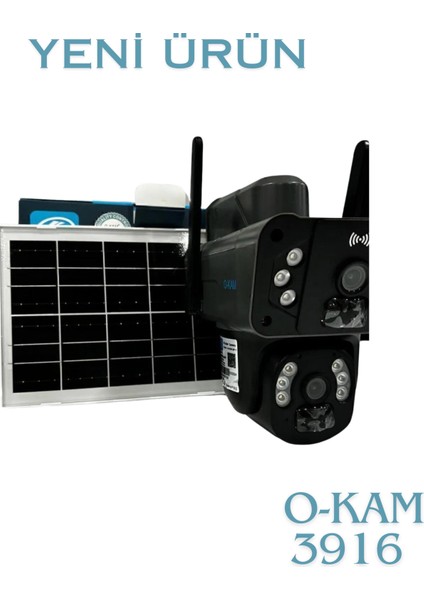 O-KAM-3916 4g 6mp Dual Lens Solar Ptz Camera