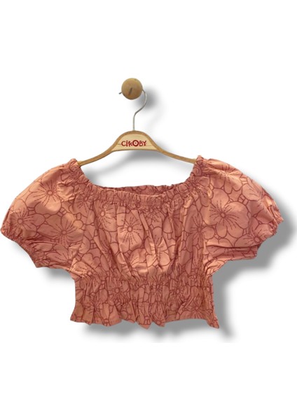 Çikoby Gül Desenli Crop 8/14 fiyatları