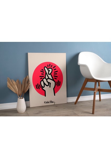 Keith Haring Sanatsal Kanvas Tablo Cafe Dekorasyon Duvar Tablosu