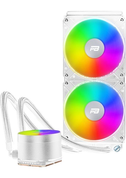 Noble 240W Rainbow Fanlı 240MM (LGA1700/AM4/AM5) Sıvı Soğutma Beyaz