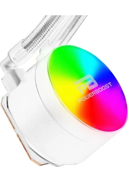 Noble 240W Rainbow Fanlı 240MM (LGA1700/AM4/AM5) Sıvı Soğutma Beyaz