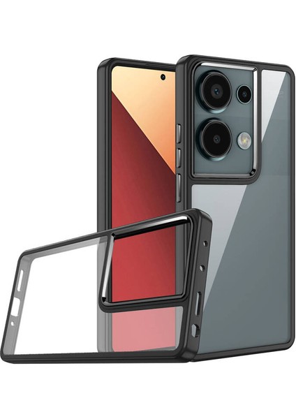 Redmi Note 13 Pro 4g Şık Görünümlü ve Arkası Şeffaf Flora Premium Kılıf