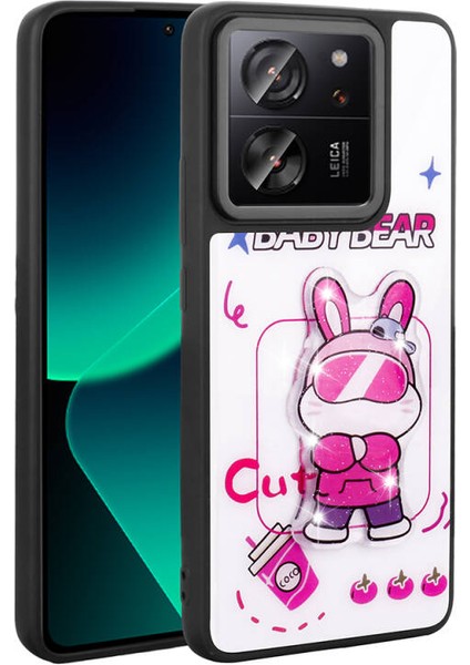 Xiaomi Mi 13T Pro Kılıf Şirin Hayvan Figürlü Euphoria Premium Silikon Kapak