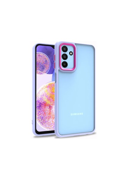 Samsung Galaxy M23 Şık Görünümlü ve Arkası Şeffaf Flora Premium Kılıf