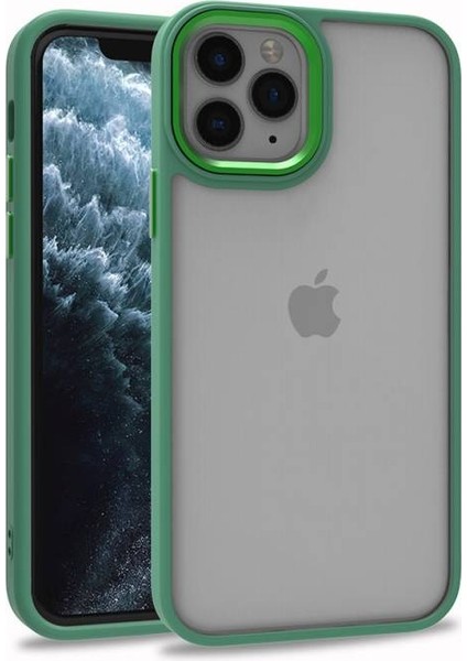 iPhone 11 Pro Şık Görünümlü ve Arkası Şeffaf Flora Premium Kılıf