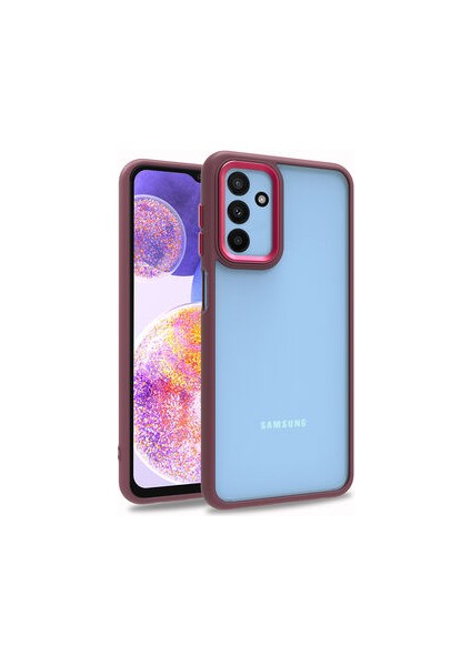 Samsung Galaxy M23 Şık Görünümlü ve Arkası Şeffaf Flora Premium Kılıf