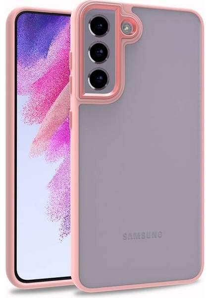 Samsung Galaxy S21 Fe Şık Görünümlü ve Arkası Şeffaf Flora Premium Kılıf