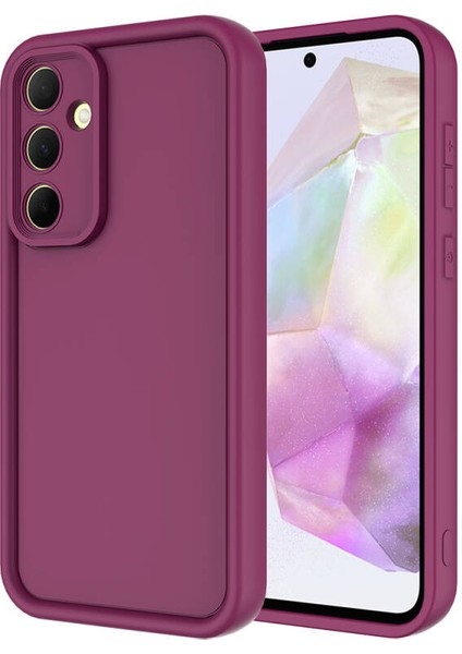 Samsung Galaxy A55 Kamera Korumalı ve Ergonomik Şık Ananas Silikon Kılıf