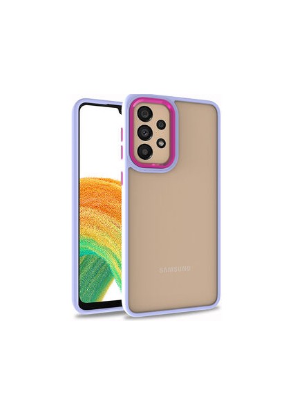 Samsung Galaxy A32 4g Kılıf Arkası Şeffaf Kenarları Renkli Bergen Kapak