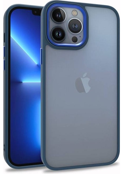 iPhone 13 Pro Max Şık Görünümlü ve Arkası Şeffaf Flora Premium Kılıf