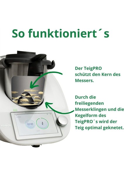 Thermomix Tm5 Tm6 Için Koruyucu Kapak Mikser Bıçağı Hamur Yoğurma Kafası Dikişin Hamur Kirinden Korunması (Yurt Dışından)