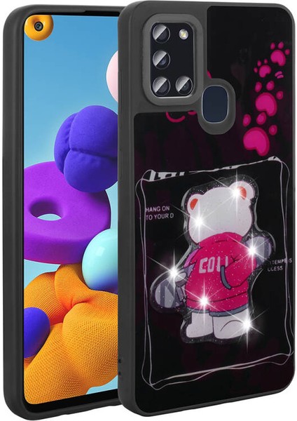 Samsung Galaxy A21S Kılıf Şirin Hayvan Figürlü Euphoria Premium Silikon Kapak