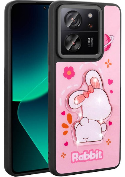 Xiaomi Mi 13T Pro Kılıf Şirin Hayvan Figürlü Euphoria Premium Silikon Kapak