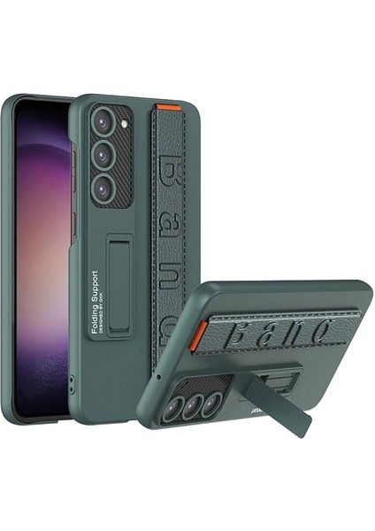 Samsung Galaxy S23 Plus Tutma Bölmeli (Hand Strap Özellikli) Şık Lucid Premium Kapak