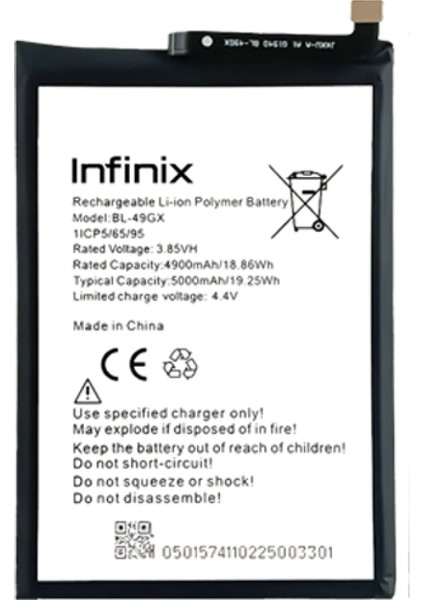 Infinix Note 11S Batarya Pil Orijinal