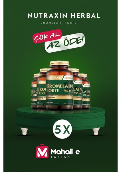 Bromelain Forte 60 Tablet 5'li