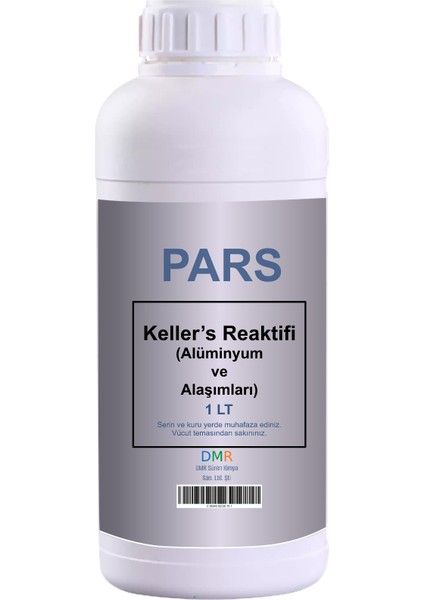 Keller’s Reaktifi Alüminyum ve Alaşımları 1 Lt
