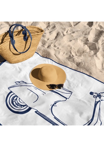 La Vita E Bella - Vespa Plaj Havlusu - Microfiber modelleri