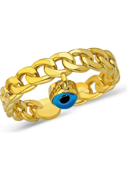 Nazar Detaylı Zincir Model Yüzük
