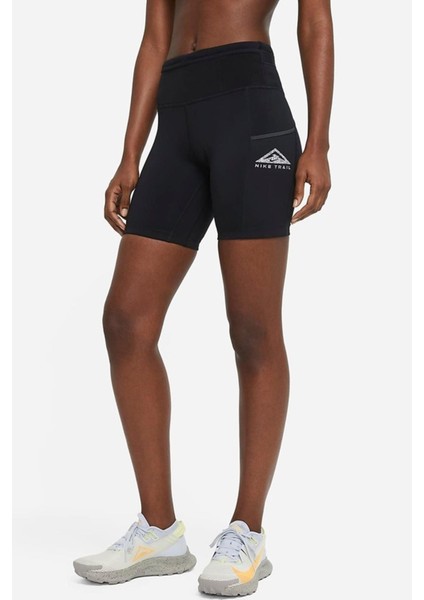 Dri-Fit Epic Luxe Trail 7 Cepli Kadın Koşu Şortu Siyah