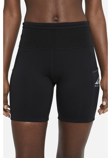 Dri-Fit Epic Luxe Trail 7 Cepli Kadın Koşu Şortu Siyah