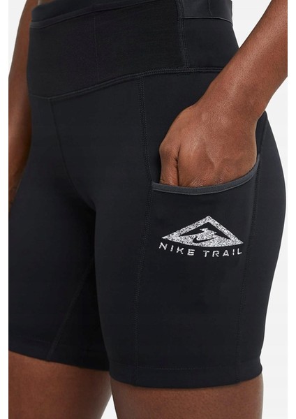 Dri-Fit Epic Luxe Trail 7 Cepli Kadın Koşu Şortu Siyah