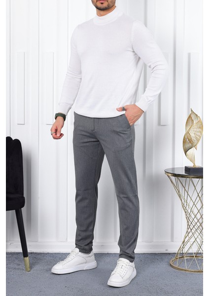 Erkek Genç Boy Arka Cepli Günlük Lise Okul Pantolonu