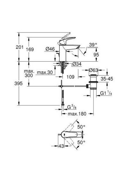 Eurosmart Tek Kumandalı Lavabo Bataryası S-Boyut - 332652433 indirimleri