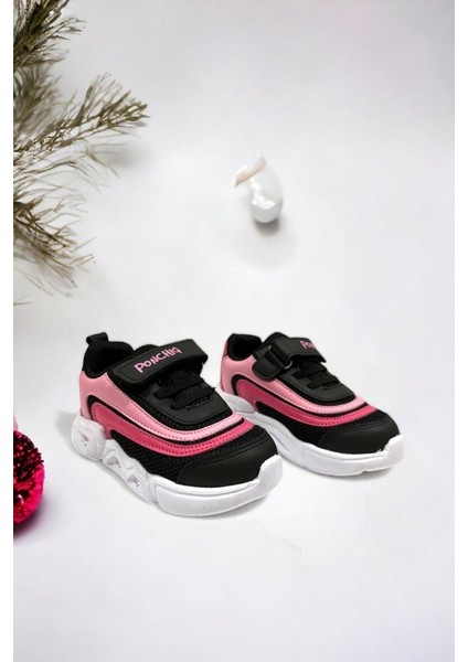 Memory Foam Çift Bant Işıklı Unisex Çocuk Spor Sneakers