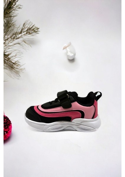 Memory Foam Çift Bant Işıklı Unisex Çocuk Spor Sneakers