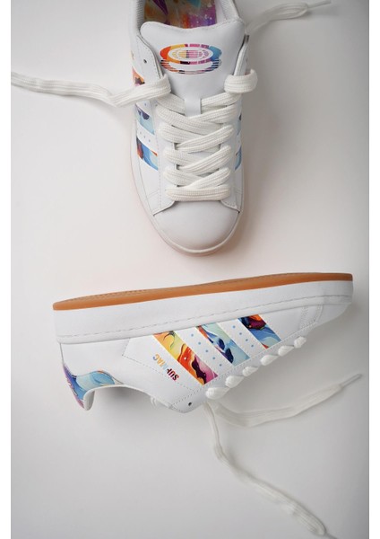 Flower Garantili Kadın Ortopedik Günlük Bağcıklı Yürüyüş Koşu Sneaker Spor Ayakkabı fiyatları