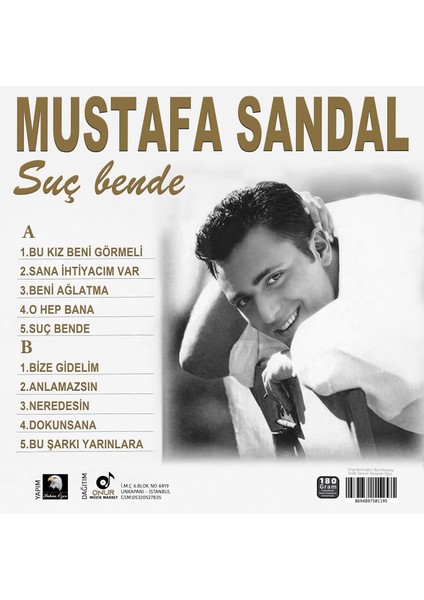 Mustafa Sandal - Suç Bende - Plak