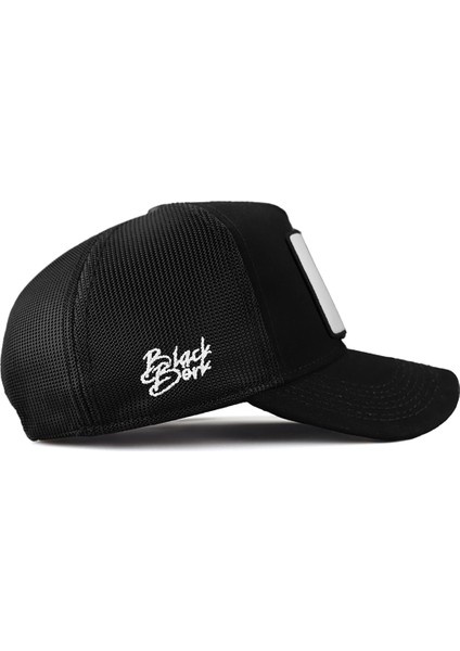 BlackBörk V1 Trucker Kartal - 6 Kod Logolu Siyah Şapka (Cap)