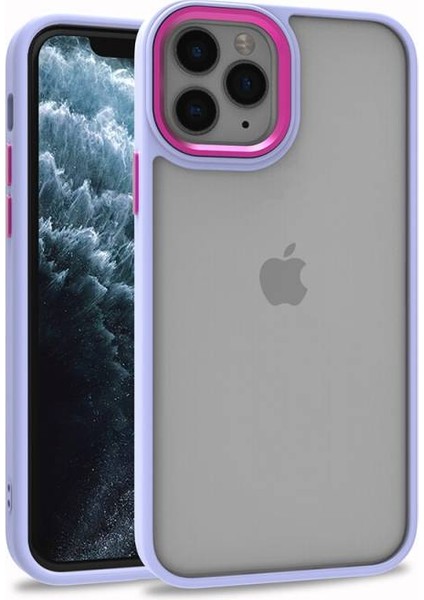 iPhone 11 Pro Şık Görünümlü ve Arkası Şeffaf Flora Premium Kılıf