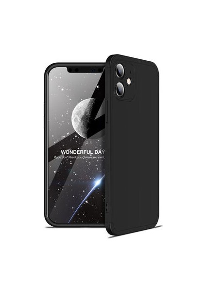 iPhone 12 Mini 3 Parçalı Tam Koruma Şık Astrea Premium Sert Kılıf