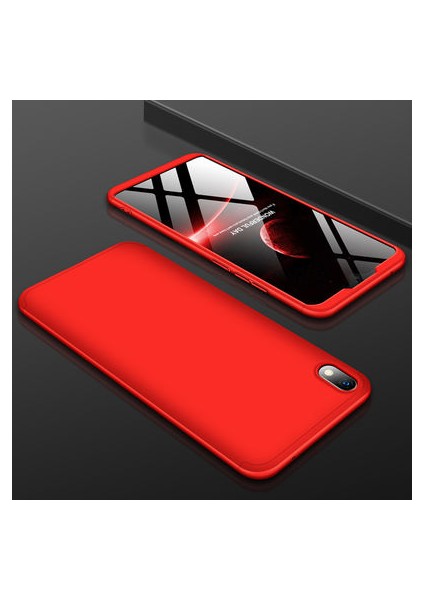 Redmi 7A Kılıf 3 Parçalı Tam Koruma Şık Trivex Premium Sert Kapak