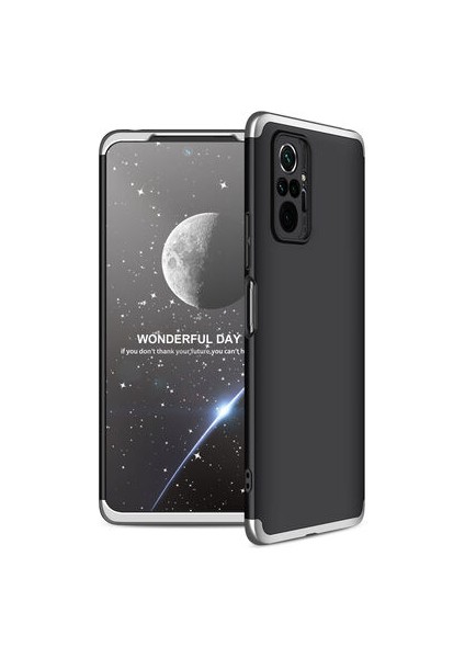 Redmi Note 10 Pro 3 Parçalı Tam Koruma Şık Astrea Premium Sert Kılıf