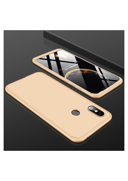 Redmi Note 5 Pro 3 Parçalı Tam Koruma Şık Astrea Premium Sert Kılıf