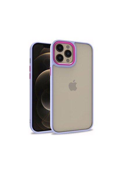 iPhone 12 Pro Max Şık Görünümlü ve Arkası Şeffaf Flora Premium Kılıf