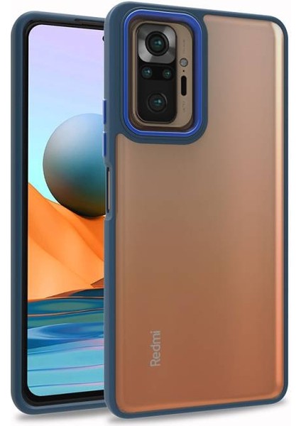 Redmi Note 10 Pro Şık Görünümlü ve Arkası Şeffaf Flora Premium Kılıf
