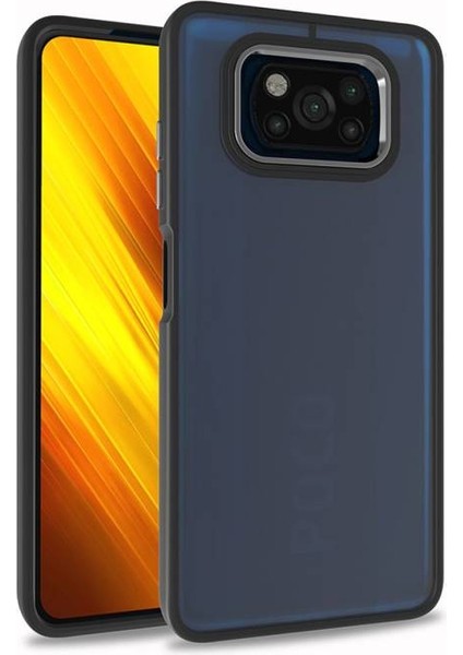 Poco X3 Şık Görünümlü ve Arkası Şeffaf Flora Premium Kılıf