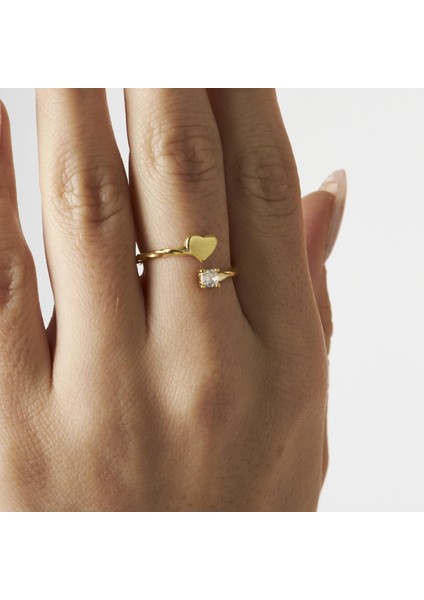 Tektaş Burgu Kalp Yüzüğü modelleri