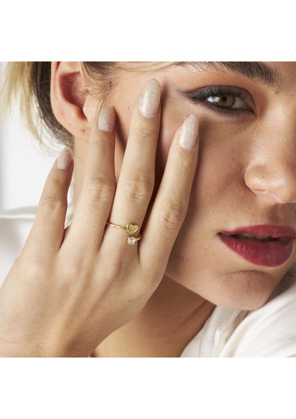 Tektaş Burgu Kalp Yüzüğü indirimleri