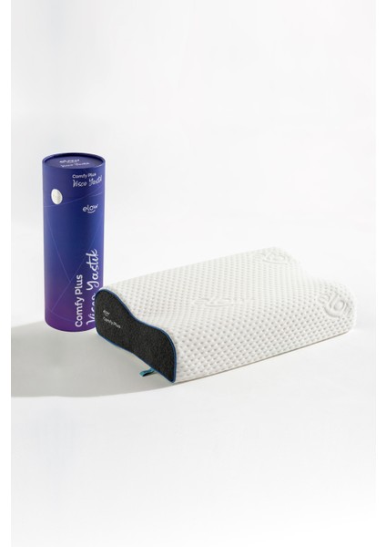 Comfy Plus Çift Taraflı Boyun Destekli Ortopedik Visco Yastık, 55 x 36 x 13/11