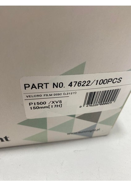 47622 Delikli Su Zımpara 1500 Kum 15CM (100 Adet)